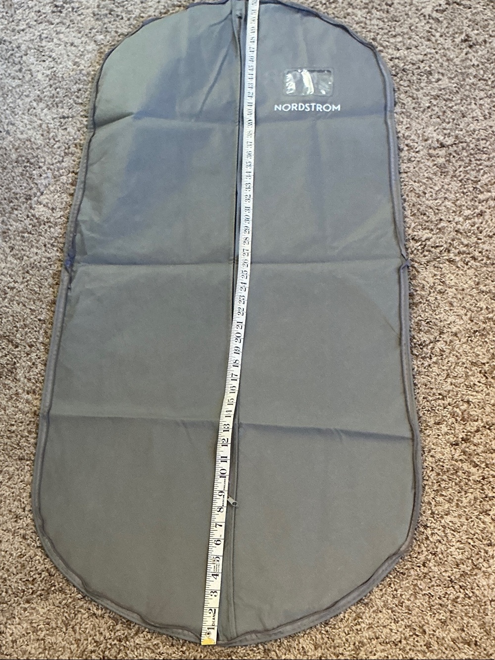 ✨Nordstrom Gray Foldable Garment Bag with Logo - Picture 2 of 4